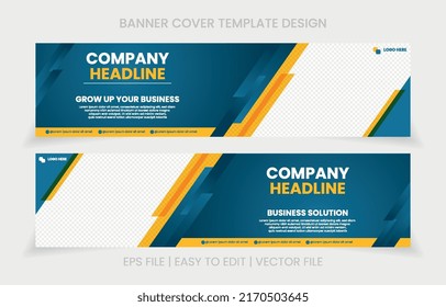 Creative banner business conference and Marketing Agency social media cover banner template or web banner template design