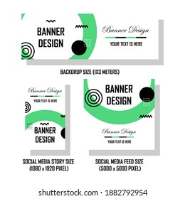 Diseño creativo de pancartas para fondo y contenido de medios sociales. Fácil de editar con archivo vectorial. Puede usar para su contenido creativo. Especialmente para marketing.