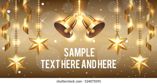 creative banner design Christmas party and new year event