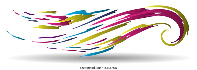 Creative banner design.  Colorful vector pattern. 