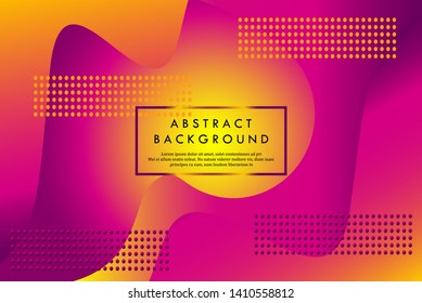 Creative banner design dynamic concept. Orange elements with fluid gradient. vector illustration for poster, web, landing, page, cover, ad, greeting, card, promotion.