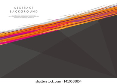 Creative banner design dynamic concept. Orange elements with fluid gradient. vector illustration for poster, web, landing, page, cover, ad, greeting, card, promotion.