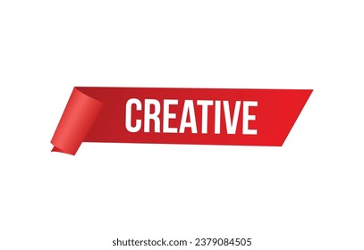diseño creativo de pancartas. icono creativo. Ilustración vectorial de estilo plano.