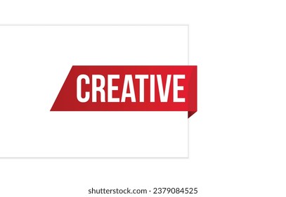 creative banner design. creative icon. Flat style vector illustration.