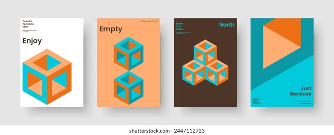 Diseño de Anuncio creativo. Plantilla de informes moderna. Diseño de folleto geométrico. Presentación empresarial. Folleto. Antecedentes. Portada del libro. Cartel. Revista. Prospecto. Identidad de marca. Cartera. Catálogo
