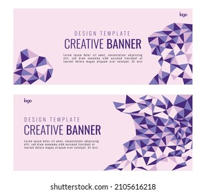 kreatives Banner. Design-Vorlage mit abstraktem Hintergrund. abstraktes Muster. Bannerdesign auf abstraktem Hintergrund