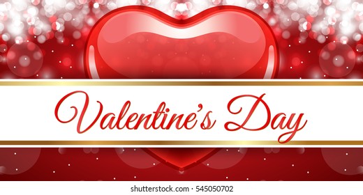 Creative banner design Valentine's Day event