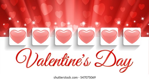 Creative banner design Valentine's Day event
