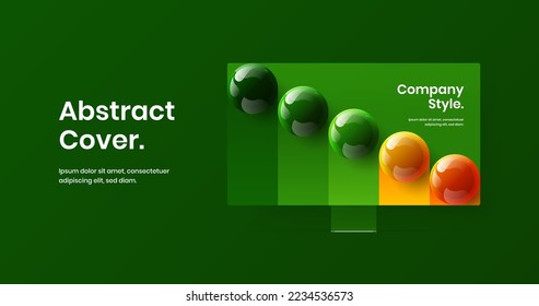 Creative banner design vector illustration. Bright computer monitor mockup site template.