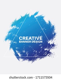 Diseño de pancartas creativas en fondo blanco