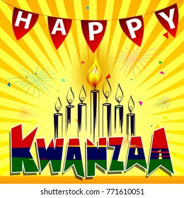 Creative banner for happy Kwanzaa