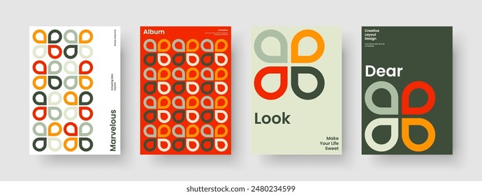 Diseño de Anuncio creativo. Plantilla de presentación empresarial aislada. Diseño de póster moderno. Volante. Folleto. Antecedentes. Portada del libro. Informe. Handbill. Cuaderno. Cartera. Boletín informativo. Revista. Folleto