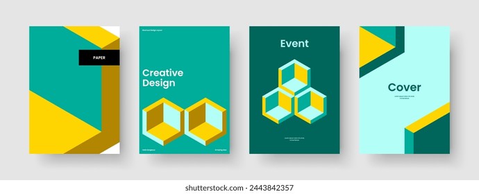Kreatives Bannerlayout. Modernes Broschürendesign. Vorlage für isolierten Bericht. Buchumschlag. Hintergrund. Geschäftspräsentation. Poster. Flyer. In: Magazine. Broschüre. Markenidentität. Portfolio. Merkblatt