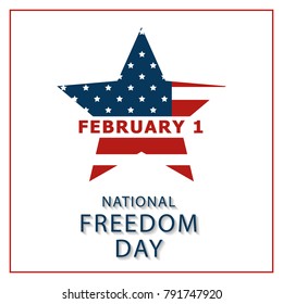 creative banner or postcard of the national day of freedom in the US with a map of America
