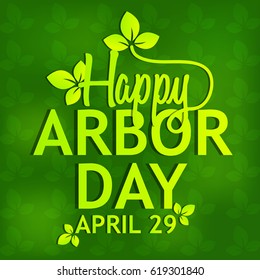 creative banner or poster or flyer for Arbor Day with nice and beautiful design illustration. 