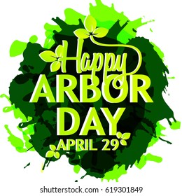 creative banner or poster or flyer for Arbor Day with nice and beautiful design illustration. 