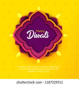 creative banner or poster for happy Diwali or Shubh Deepawali with  creative design illustration, Creative deep design.