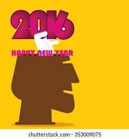 creative banner or poster of merry Christmas and new year 2016 design vector