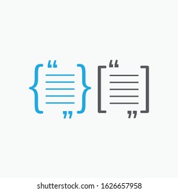 Creative banner with quotes. Frame with quotes. Quote vector comment