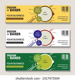 creative banner, simple and clean, awesome banner, with modern style and color full, print ready  