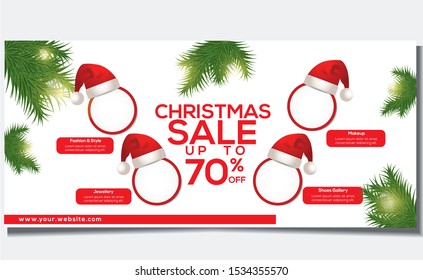 creative banner template, Christmas special offer, vector, EPS 10