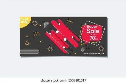 Creative banner template, Vector, EPS 10