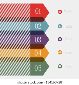 Creative banner-arrow design for infographics,website templates or design graphic for business. Vector EPS10