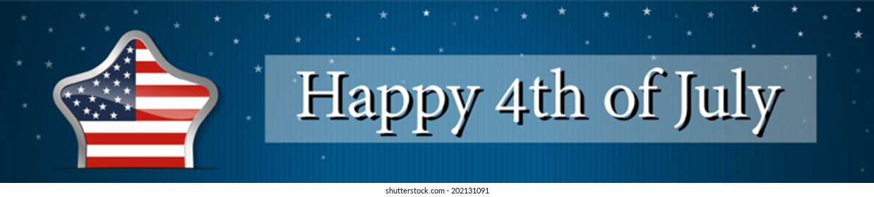Creative Banners for 4th of July independence day/ Memorial Day/ Web, Created in Vector/ Eps 10.  Perfect for Web banners,  invitations or announcements. 