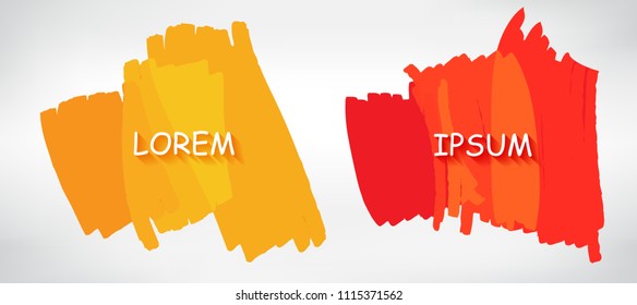 Creative banners in grungy style.Vector illustration.