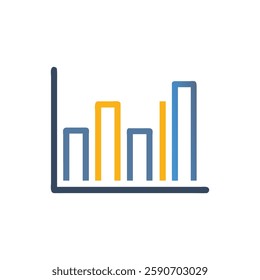 Creative Bar Chart Icon for Business Analytics