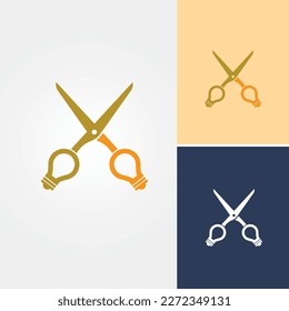 Design-Vektorgrafik für kreatives Barbersalon-Logo