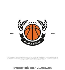 Creative basketball logo design. Basketball logo for your club or tournament