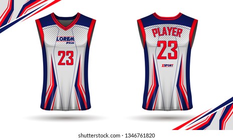 Creative basketball shirt design, front and back