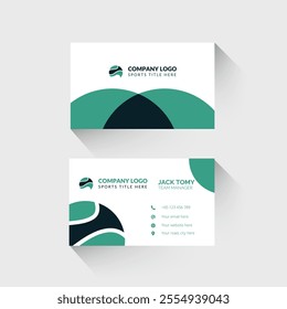 Creative basketball and sports style business card template design for sports lovers.