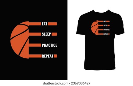 Creative Basketball T Shirt Design. 