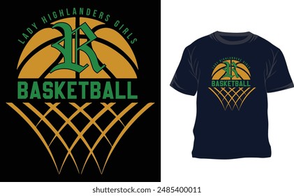 Creative Basketball T shirt design