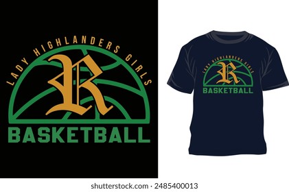Creative Basketball T shirt design