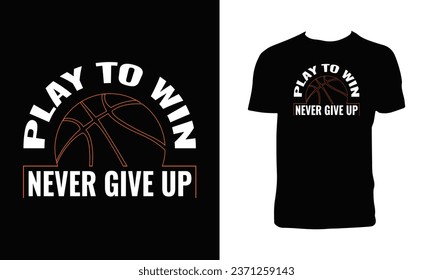 Creative Basketball Vector T Shirt Design. 