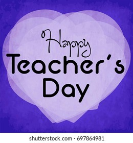 Creative and beautiful abstract for Happy Teachers Day with nice illustration in background.