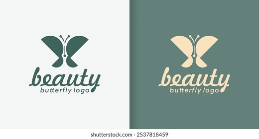 creative beautiful butterfly logo design, butterfly illustration logo