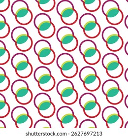 CREATIVO Y HERMOSO ANILLOS DE CÍRCULO FORMAS NUEVA CUBIERTA DE DISEÑO, PAPEL DE ENVOLVER, ALFOMBRA, GRÁFICOS DE FONDO PATRÓN SIN FISURAS