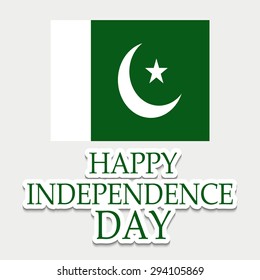 Creative a beautiful greeting for Independence Day.