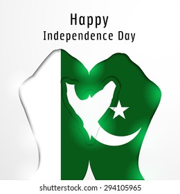 Creative a beautiful hands for Independence Day.