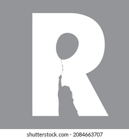 Creative and beautiful logo of the letter R