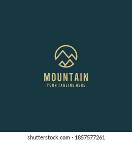 Creative beautiful mountain logo design