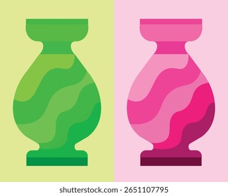 CREATIVE AND BEAUTIFUL MULTICOLOR FLOWER PLANTING POT VECTOR ART ABSTRACT GRAPHICS NEW DESIGN