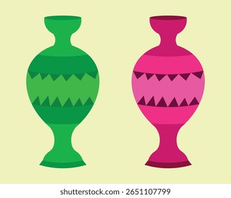 CREATIVE AND BEAUTIFUL MULTICOLOR FLOWER PLANTING POT VECTOR ART ABSTRACT GRAPHICS NEW DESIGN