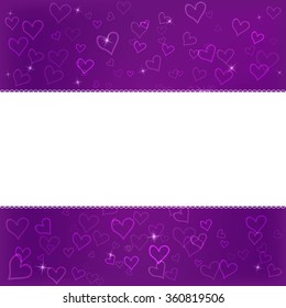 Creative beautiful, romantic love pattern with hearts for web sites and mobile applications