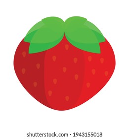 Creativo y hermoso vector de logotipo de fresa