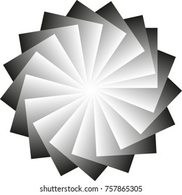 Creative, beautiful unusual pattern on a white background.